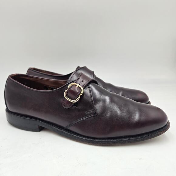 Allen Edmonds Men’s Shoes Single Monk Strap 8.5 D Brown Oxblood Standish Dress main image 7